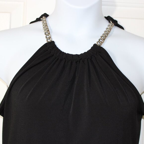 🎄Michael Kors Black Chain-link Tank I Black I Size M I NWT - Picture 4 of 10